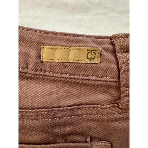 True Craft Jeans Mid Rise Skinny Women's Size 11 Rose Color Distressed - Picture 3 of 12